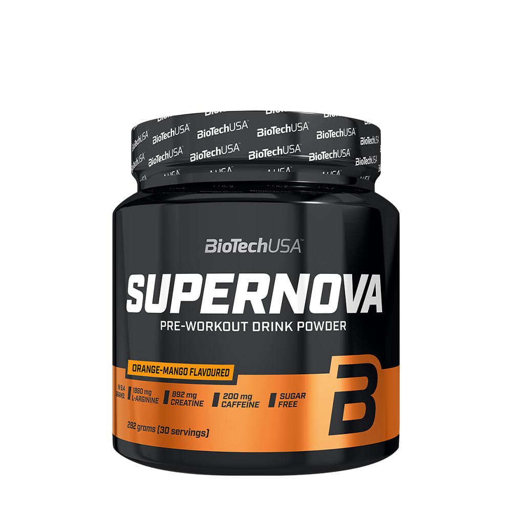 BiotechUSA Supernova 282g Pulver – Pre-Workout med Trippel Kreatin – BioTechUSA confezione