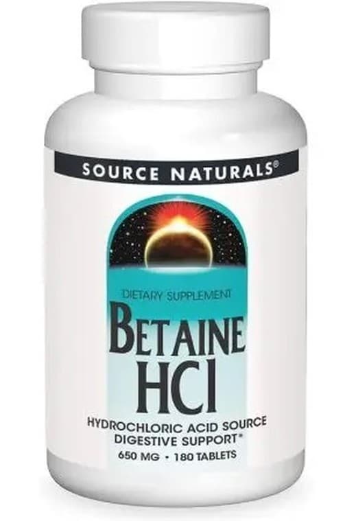 Source Naturals - Betaine HCL - 180 Tabletten – Source Naturals Verpackung
