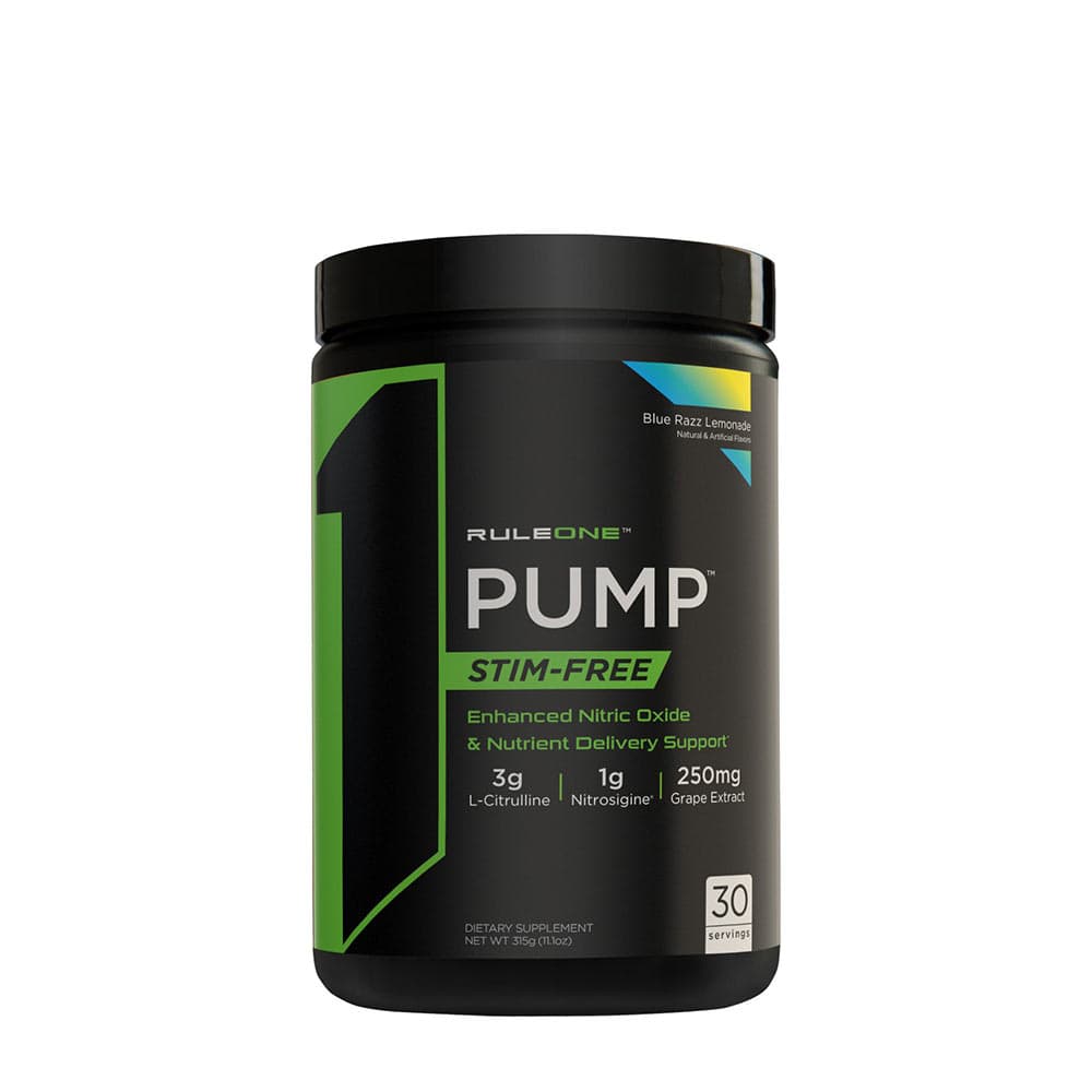 Rule One - Pump Stim-Free 270 g pulver – Rule One förpackning
