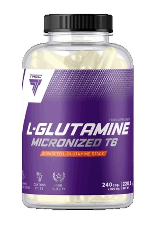 Trec - L-Glutamine Micronized T6 - 240 cápsulas – Trec embalagem