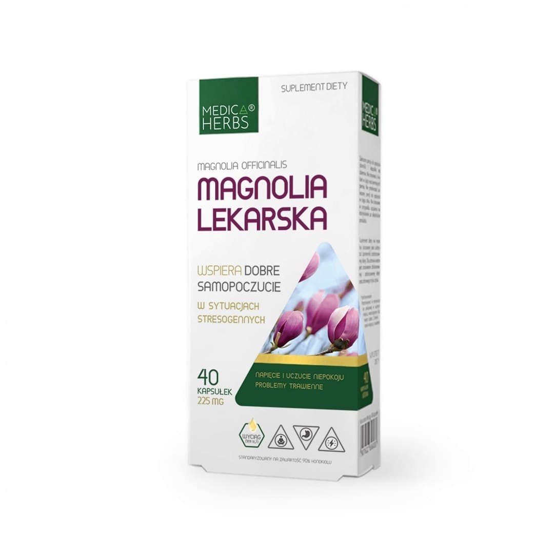 Medica Herbs - Magnolia Officinalis - 40 Capsules