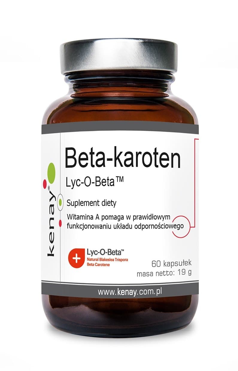 Kenay Beta Carotene Lyc-O-Beta 60 capsules – Kenay packaging