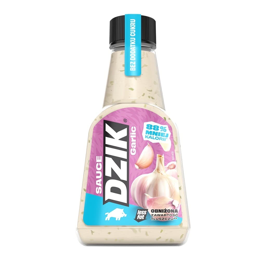 WK DZIK Sos Zero Czosnek 430 g – WK Dzik opakowanie