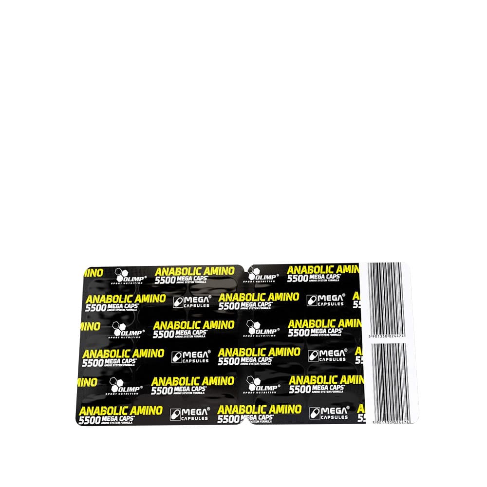 Olimp Labs Anabolic Amino 5500 Mega Caps – Kompleks aminokwasów w kapsułkach – Olimp Labs opakowanie