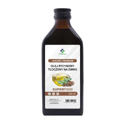 MedFuture - Castor Oil Cold Pressed - 250 ml – MedFuture förpackning