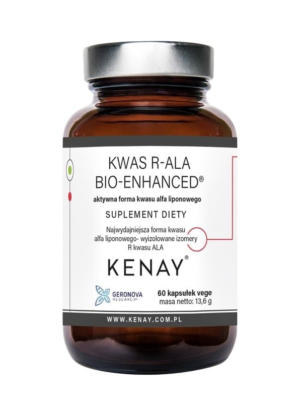 Kenay R-ALA Bio-Enhanced 240 mg - 60 capsules – Kenay verpakking