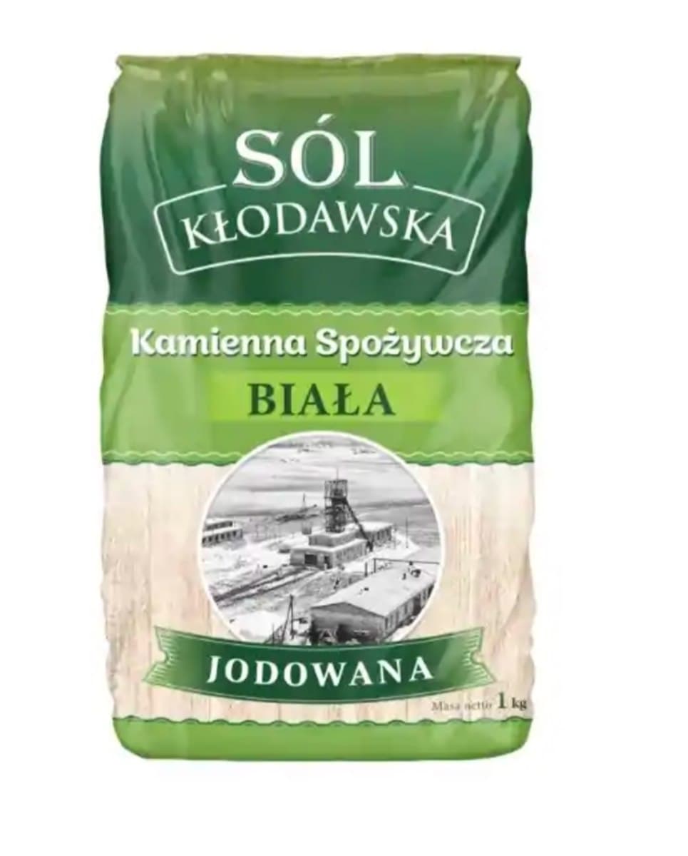 KŁODAWA Kłodawska jodiserad bergzout 1 kg – KŁODAWSKA verpakking