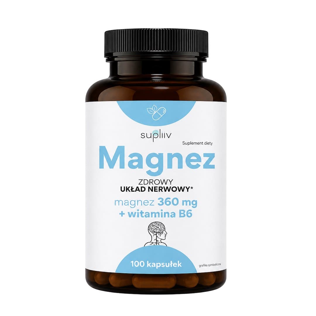 Supliiv - Magnesio Sistema Nervioso Saludable 360 mg + B6 – Supliv packaging