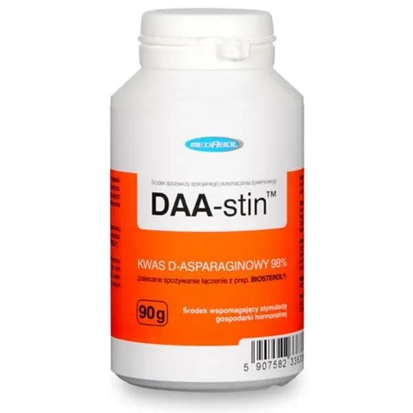 Megabol DAA-Stin (kwas d-asparaginowy) pulver 90 g – Megabol confezione