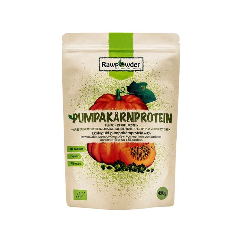 Proteine di semi di zucca 63% 450g – Rawpowder confezione