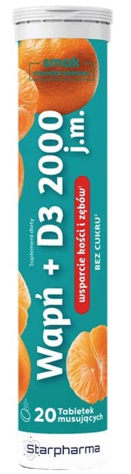 Zdrowy Lizak - Calcium + D3 2000 IU brustabletter
