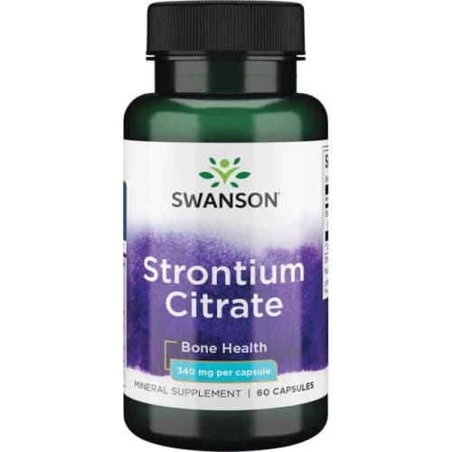 Swanson Strontium Citrate 340 mg - 60 capsules – Swanson packaging