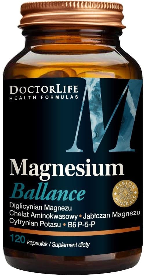 Doctor Life Magnesium Balance Zitrat+Malat+B6 120 Kapseln – Doctor Life Verpackung