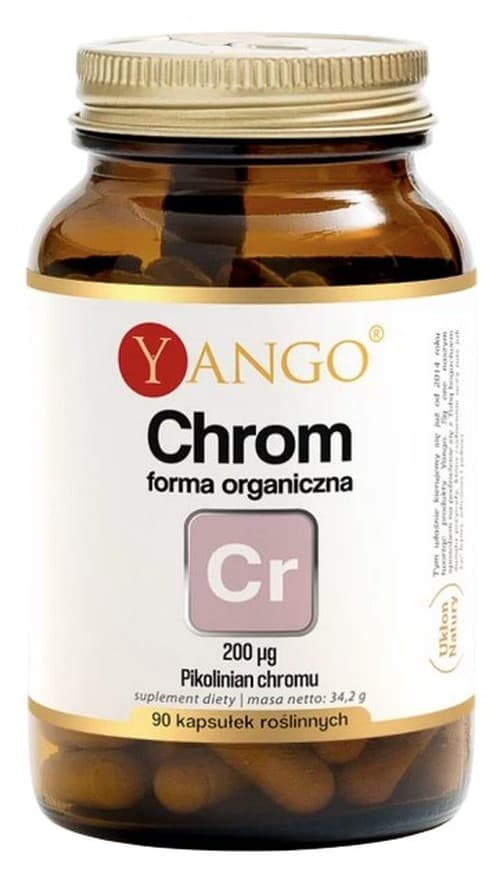 Yango Organic Chromium 200 mcg - 30 capsules – Yango verpakking