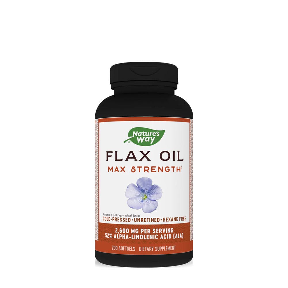 Nature's Way - Flax Oil Max Strength - 200 cápsulas blandas – Nature's Way empaque