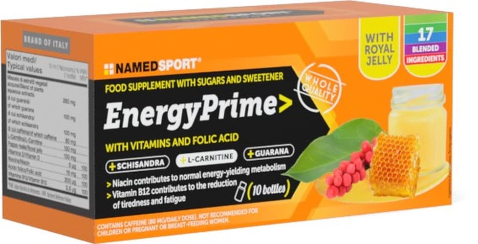 Namedsport Energy Prime 10 x 10 ml – Named Sport opakowanie
