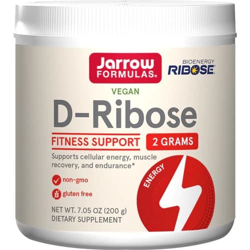 Jarrow Formulas D-Ribose 200g Pulver – Jarrow Formulas förpackning