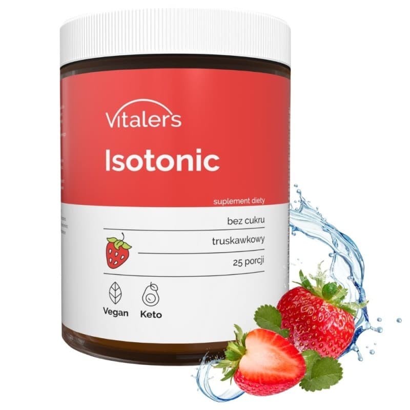 Vitaler's Isotonic truskawkowy (isotônico) - 250 g – Vitaler's embalagem