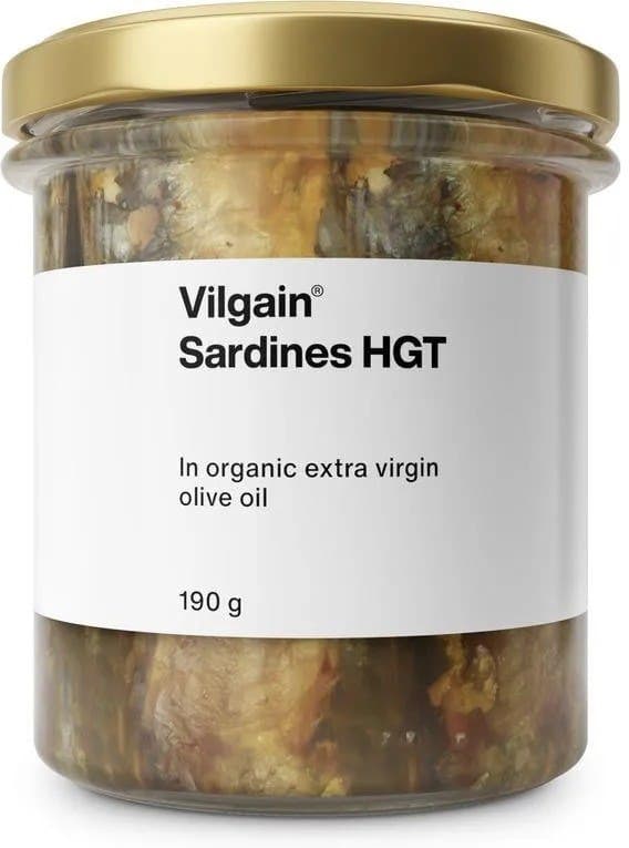 Vilgain Sardines BIO in extra vierge olijfolie 190 g – Vilgain verpakking