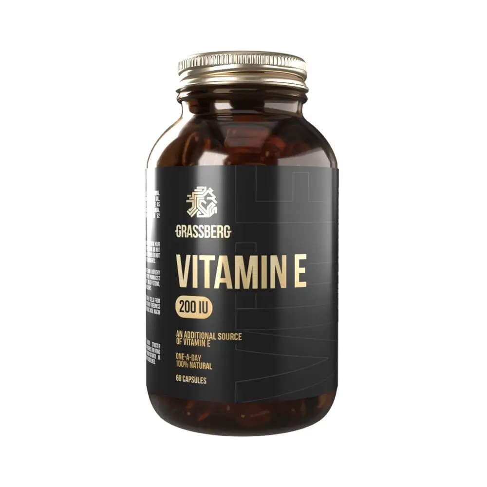 Grassberg Vitamin E 200IU - Bezsmakowy – Grassberg opakowanie
