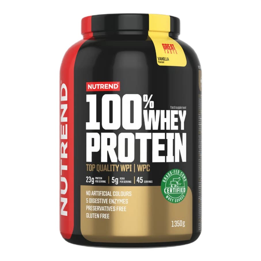 Nutrend - 100% Whey Protein, Vanilla - 1350g – Nutrend verpakking