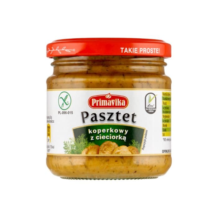 Primavika - Dillepaté met kikkererwten 160g – Primavika verpakking