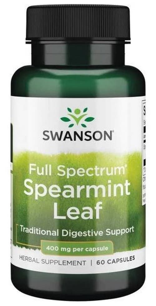Swanson Full Spectrum Spearmint Leaf – 400mg, 60 Kapseln – Swanson packaging