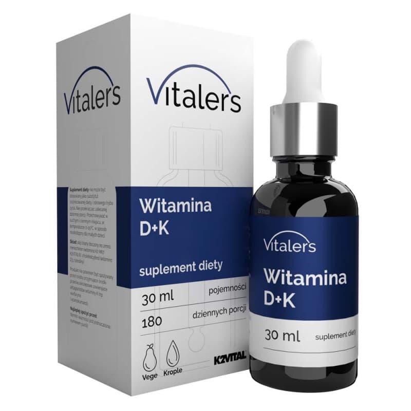 Vitaler's Witamina D3K2 2000IU 75 µg 30 ml – Vitaler's förpackning