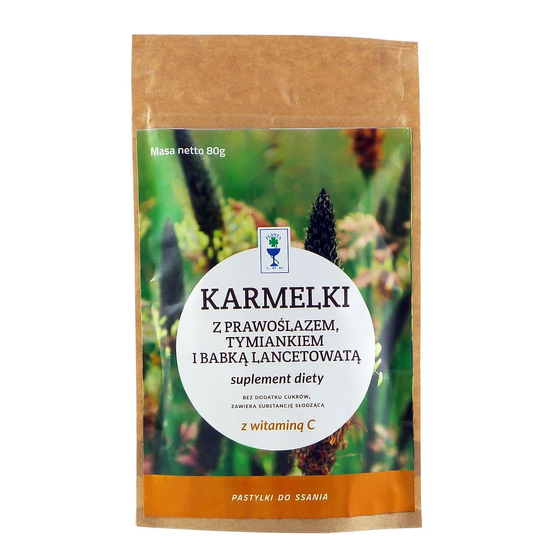Planta-Lek - Marshmallow, Timjan & Groblad Sockerfria Halstabletter 80g