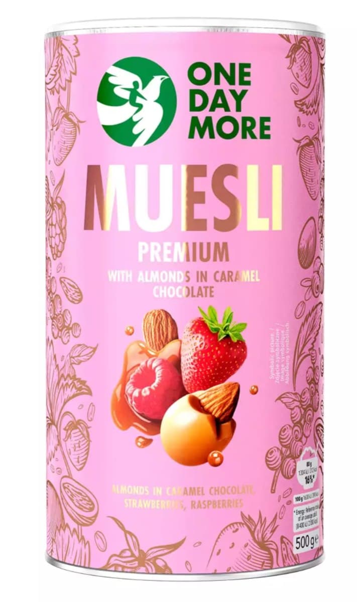 One Day More - Muesli Premium – One Day More förpackning