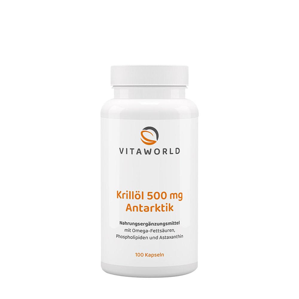Vitaworld Óleo de Krill Antártico 500mg – 100 cápsulas – Vitaworld embalagem