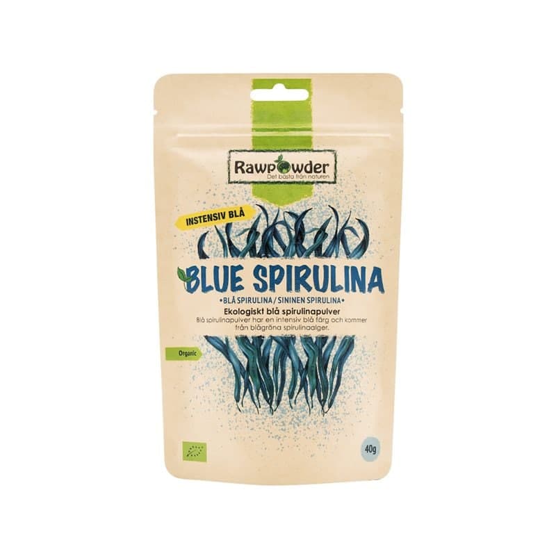 Blå Spirulina Pulver 40g | Rawpowder