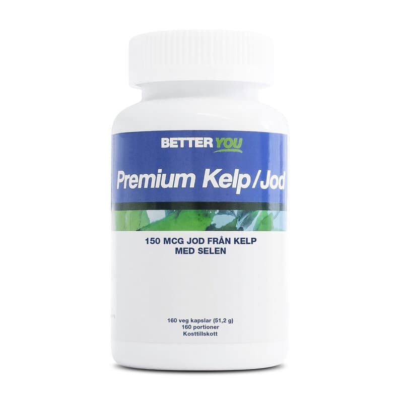Premium Kelp/Iodine 160 capsules – Better You packaging