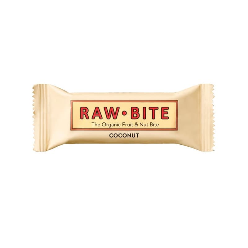 Frukt- & Nötbar Kokos 50g | RawBite – RawBite opakowanie