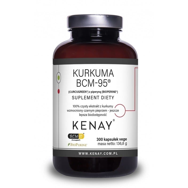 Kenay Turmeric Bcm-95 - 300 kapsułek – Kenay opakowanie