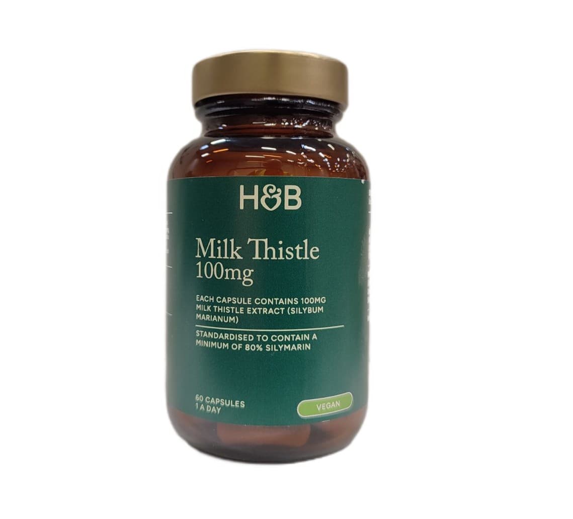 Holland & Barrett Milk Thistle 100mg – Holland & Barrett förpackning
