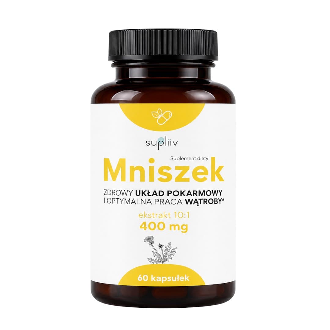 Supliiv - Mniszek lekarski - 60 kapsułek – Supliiv opakowanie