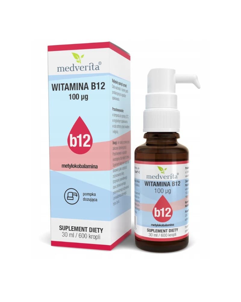 Medverita Vitamina B12 Metilcobalamina 30ml – Medverita confezione