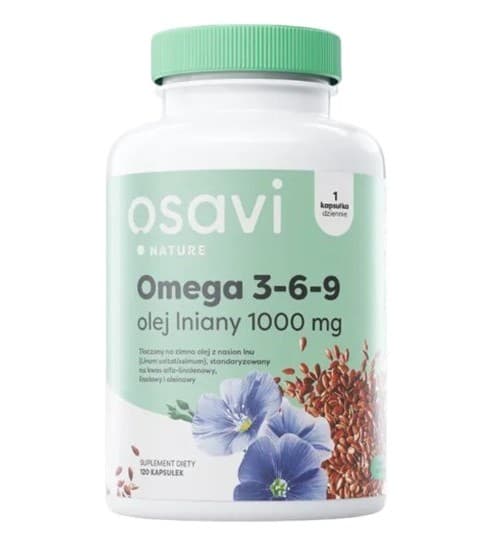 Osavi - Óleo de linhaça Omega 3-6-9 - 60 Cápsulas