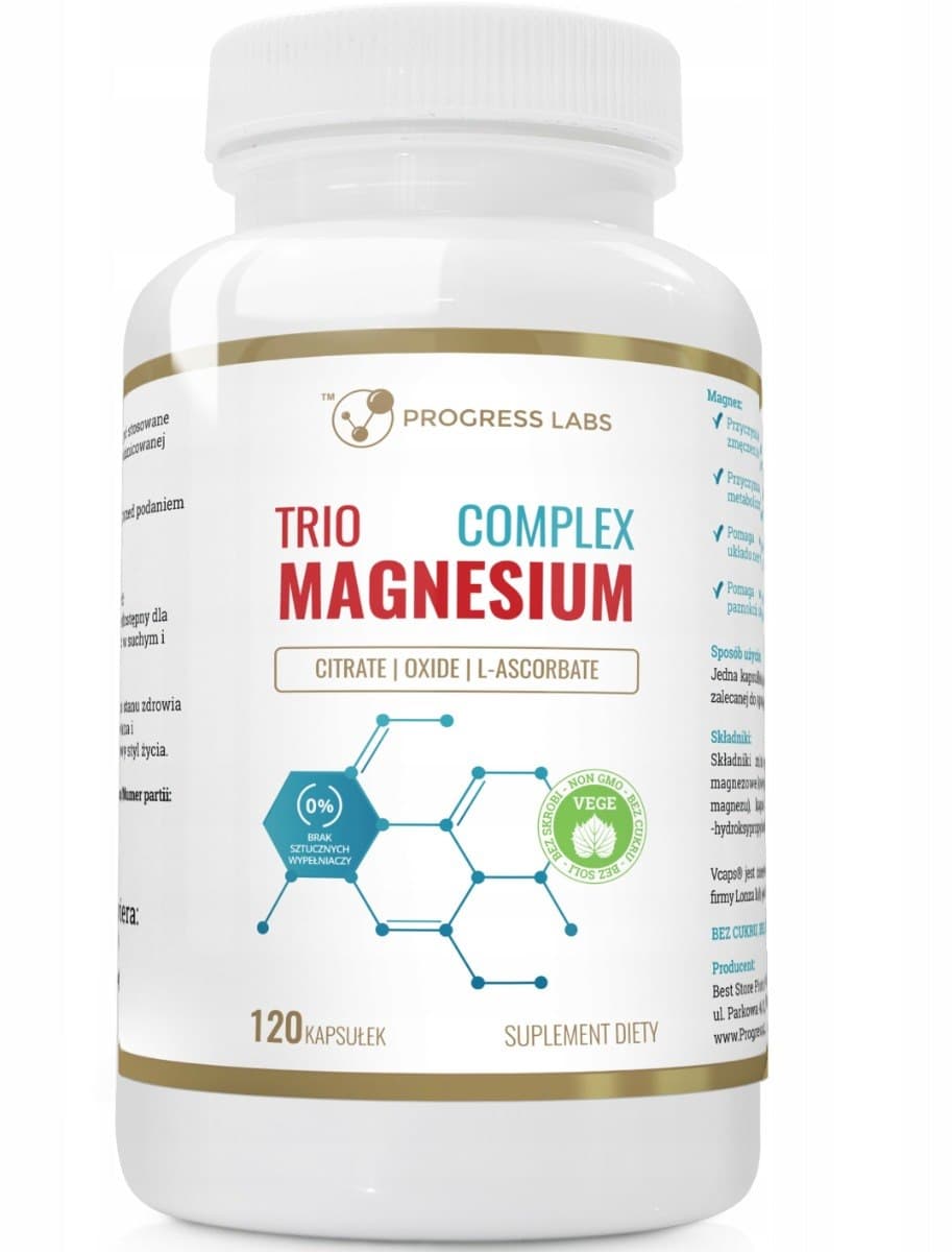 Progress Labs Trio Magnesium Complex 120 Kapseln – Progress Labs Verpackung