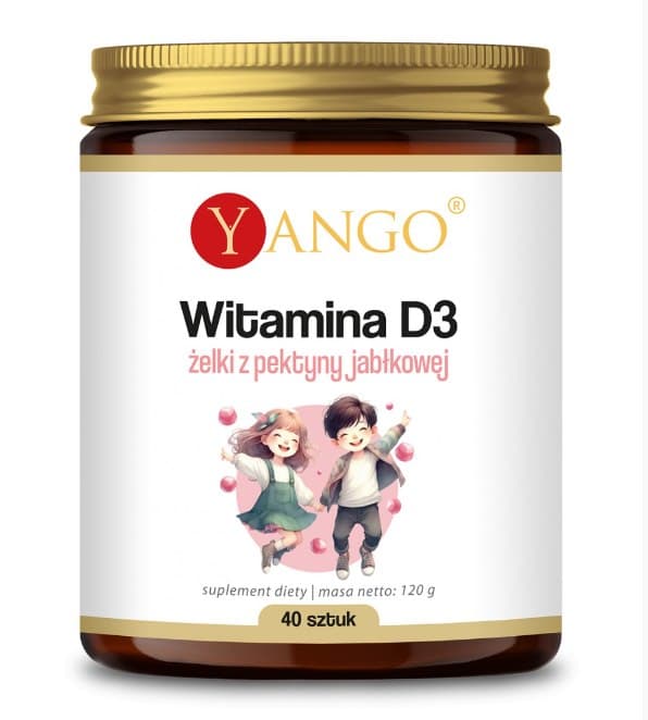 Yango - Vitamin D3 Gummies - Hallon 120g – Yango förpackning