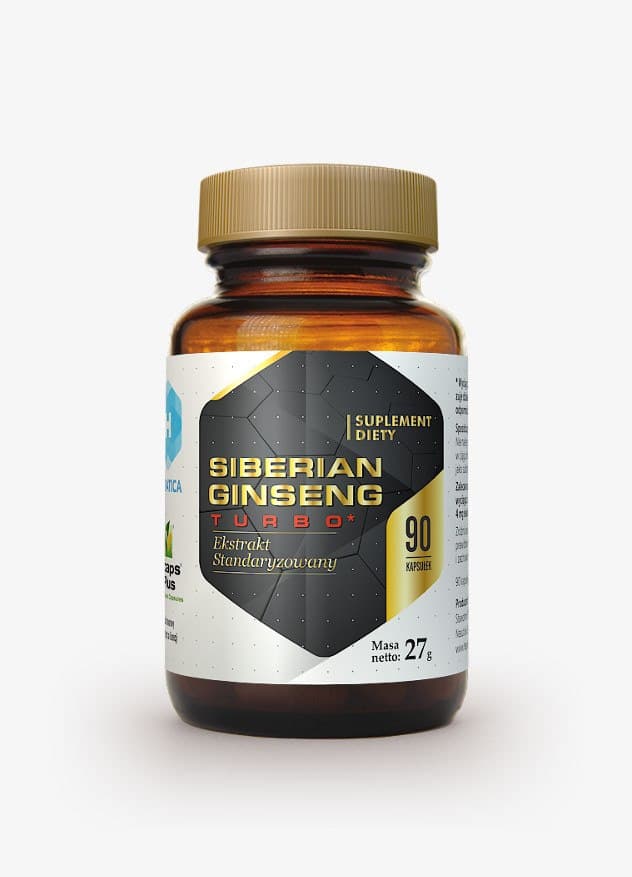 Hepatica Siberian Ginseng Turbo 30 dagar - 90 kapslar – Hepatica förpackning
