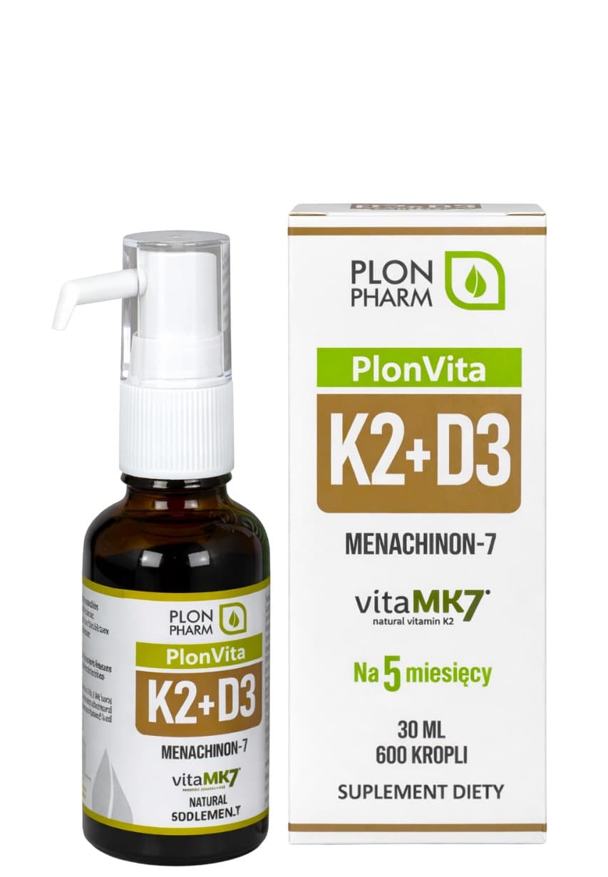 Plon Pharm - Plonvita K2+D3 - 30ml / 600 Droppar
