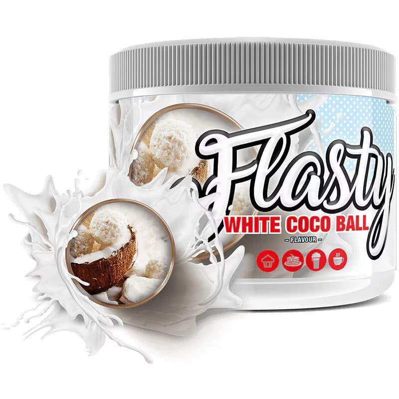 Sinob - Flasty Geschmackspulver - Weiße Kokoskugel, 250 g – Sinob Verpackung
