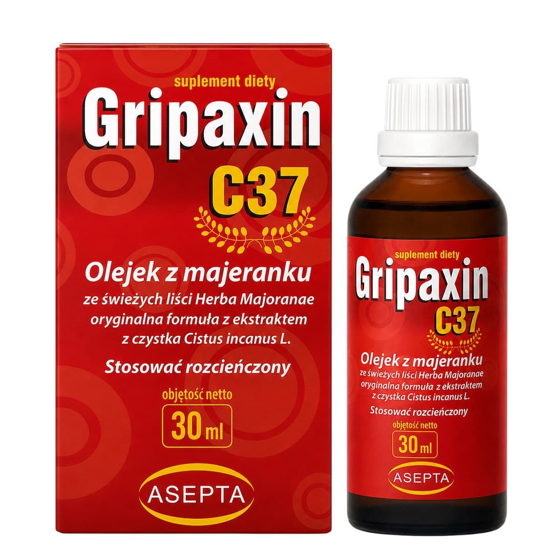 Asepta - Gripaxin G37 - 30ml – Asepta förpackning