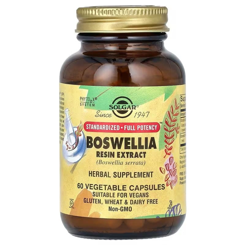 Solgar Boswellia Harsolie Extract 65% Boswelliazuren, 30 capsules