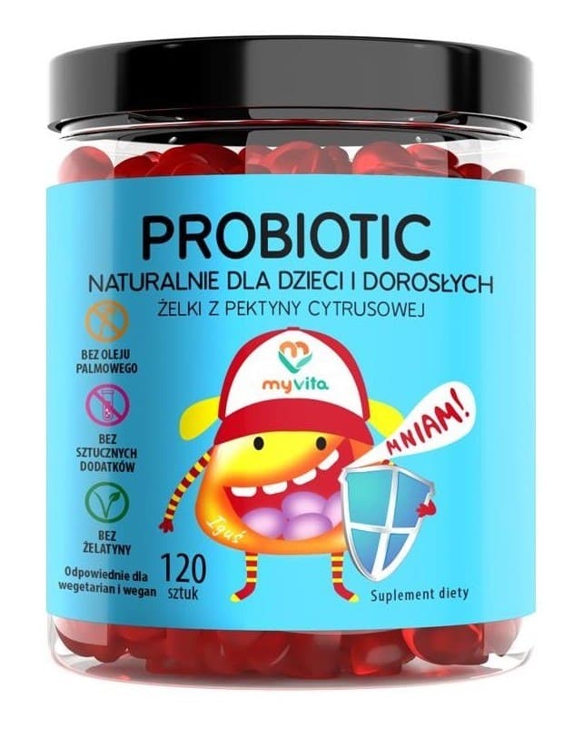 MyVita - Gomme probiotiche Pectina di Agrumi Naturale 120 pezzi – MyVita packaging