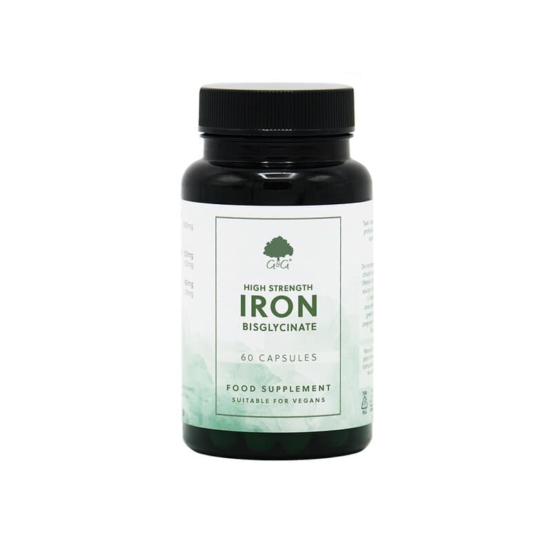 Ferro 50mg 60 cápsulas | G&G Vitamins – G&G Vitamins embalagem