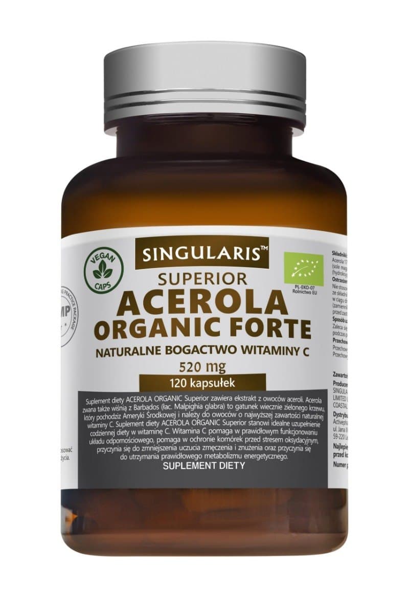 Singularis Acerola Organic Forte 520 mg 120 capsule – Singularis packaging