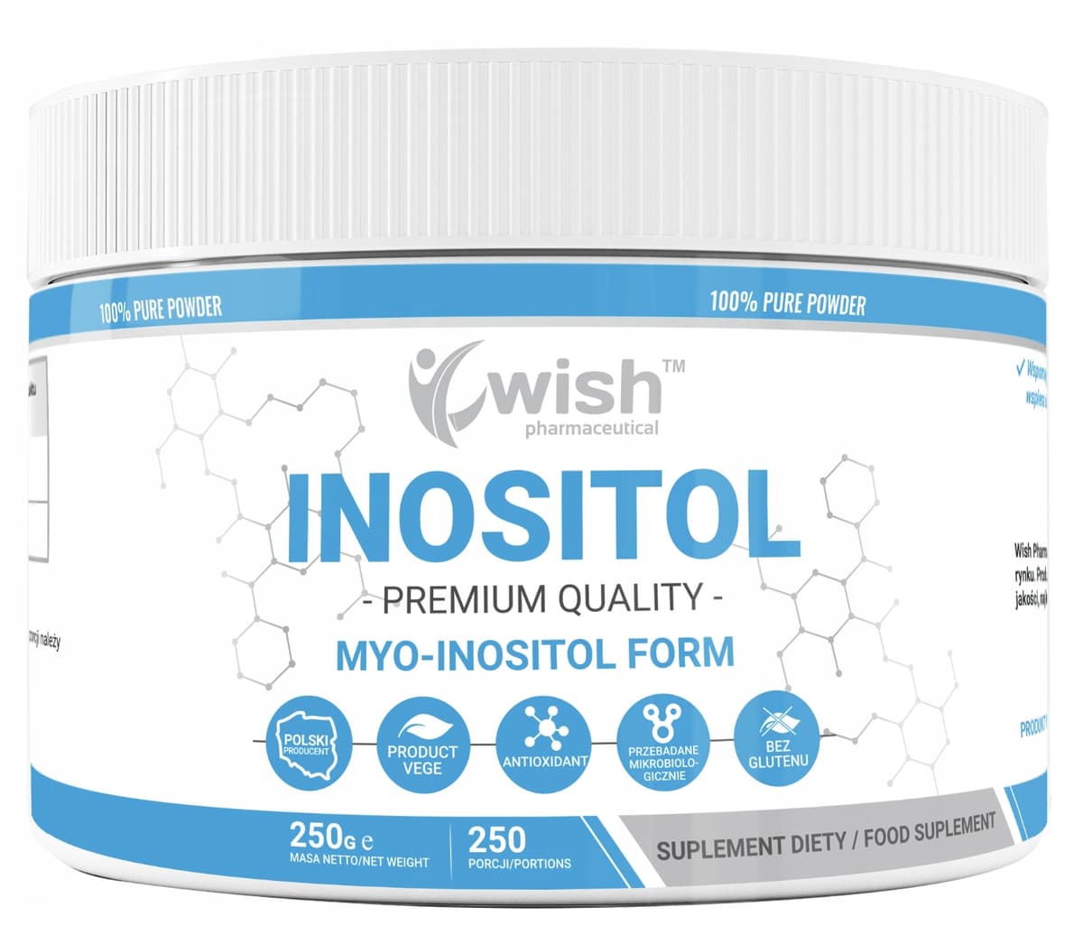 Wish - Myo-Inositol Poeder 250g – Wish packaging